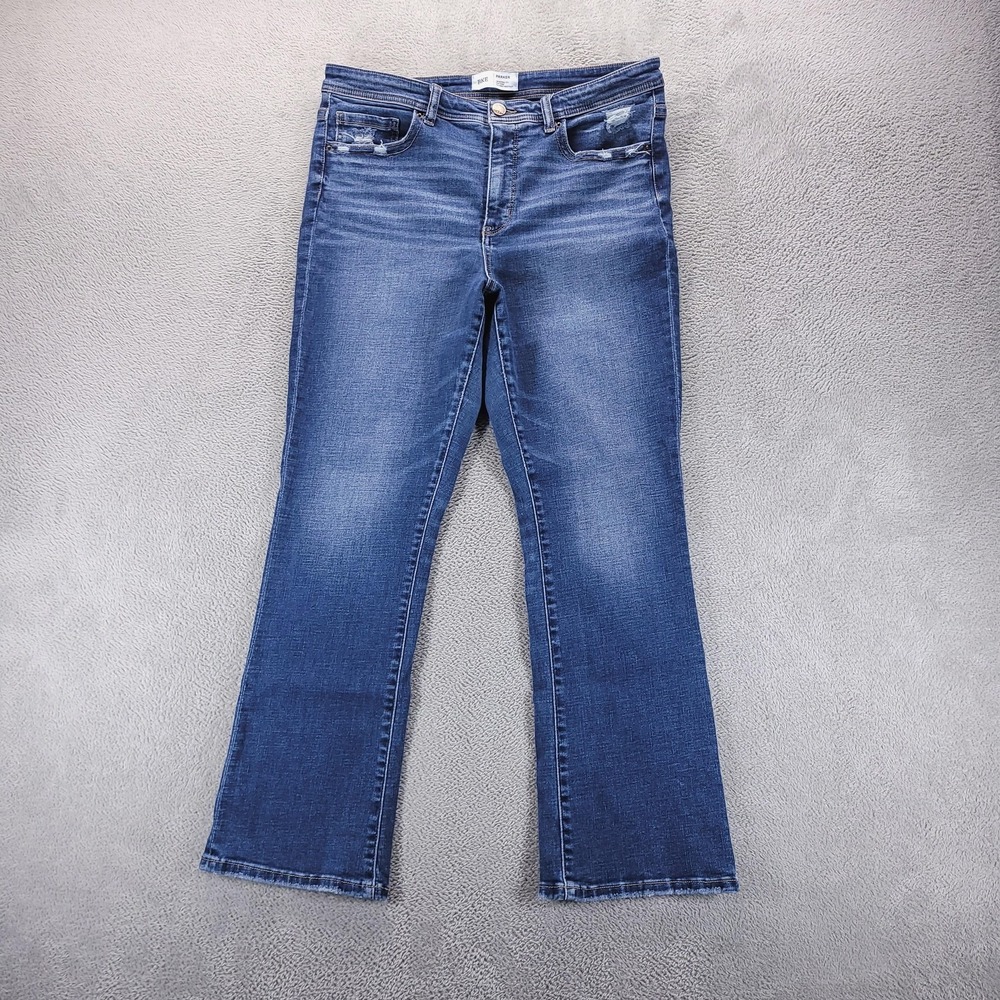 BKE Jeans Womens 32 Blue Parker High Rise Tailored Bootcut Stretch Medium Wash